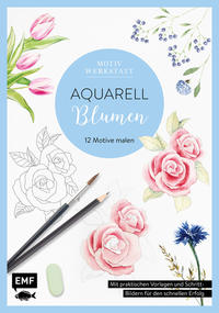 Vorderes Coverbild Motivwerkstatt: Aquarell – Blumen