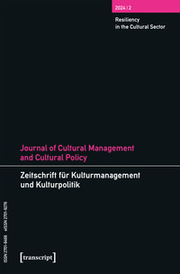 Vorderes Coverbild Journal of Cultural Management and Cultural Policy/Zeitschrift für Kulturmanagement und Kulturpolitik