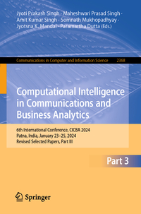 Vorderes Coverbild Computational Intelligence in Communications and Business Analytics