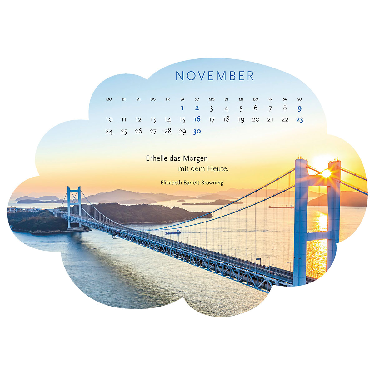 Beispielinhalt (Bild) Der christliche Mousepad-Kalender 2025