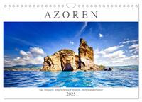Vorderes Coverbild A Z O R E N (Wandkalender 2025 DIN A4 quer), CALVENDO Monatskalender