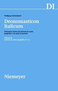 Vorderes Coverbild Derivati da nomi geografici (M-Q)