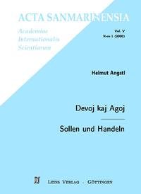 Vorderes Coverbild Devoj kaj Agoj /Sollen und Handeln