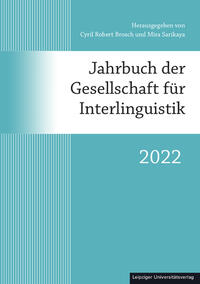 Vorderes Coverbild Jahrbuch der Gesellschaft für Interlinguistik