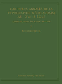 Vorderes Coverbild Campbell’s Annales de la Typographie Néerlandaise Au XVe Siècle