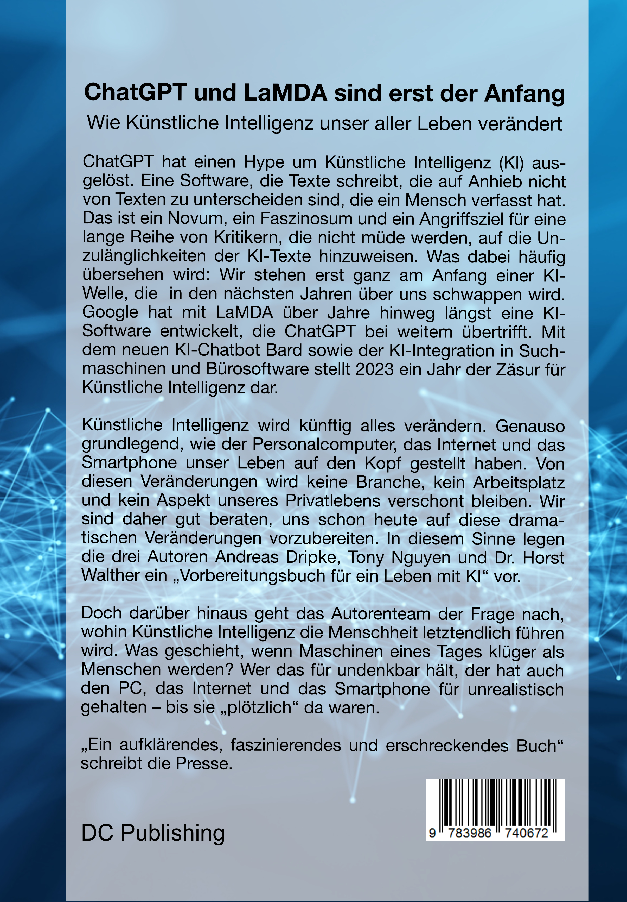 Rückseitencover ChatGPT und LaMDA sind erst der Anfang