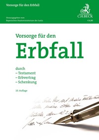 Vorderes Coverbild Vorsorge für den Erbfall