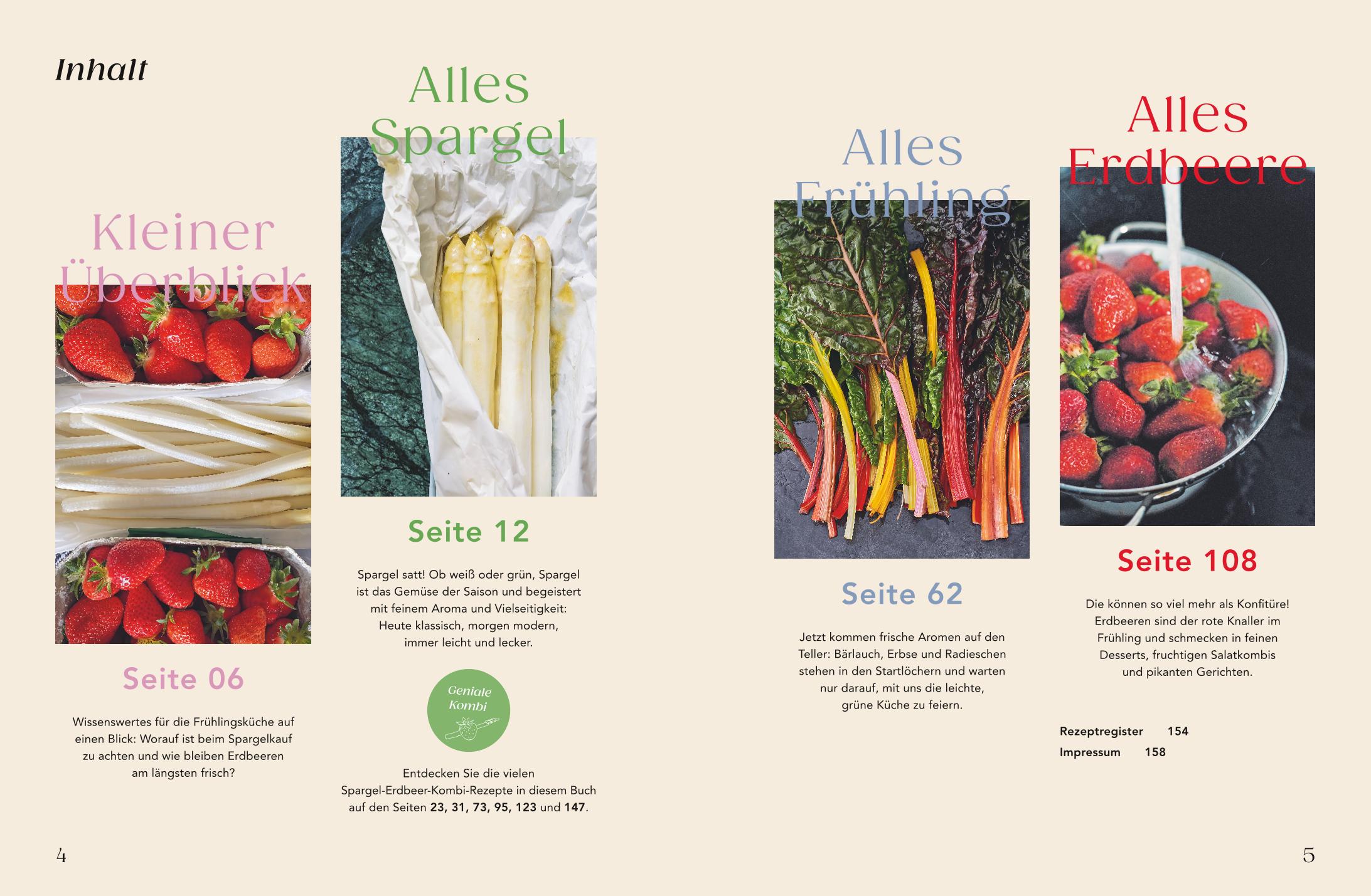 Beispielinhalt (Bild) Spargel & Erdbeeren