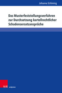 Vorderes Coverbild Das Musterfeststellungsverfahren zur Durchsetzung kartellrechtlicher Schadensersatzansprüche