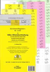 Vorderes Coverbild DürckheimRegister® BiBu-BilanzSteuerrecht - Wichtige Gesetze OHNE Stichworte für deine AO-AktG-BGB-EStG-EStR-GmbHG-HGB- KStG-UStG nur Zahlen und §§
