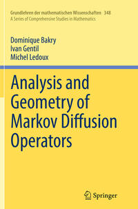 Vorderes Coverbild Analysis and Geometry of Markov Diffusion Operators