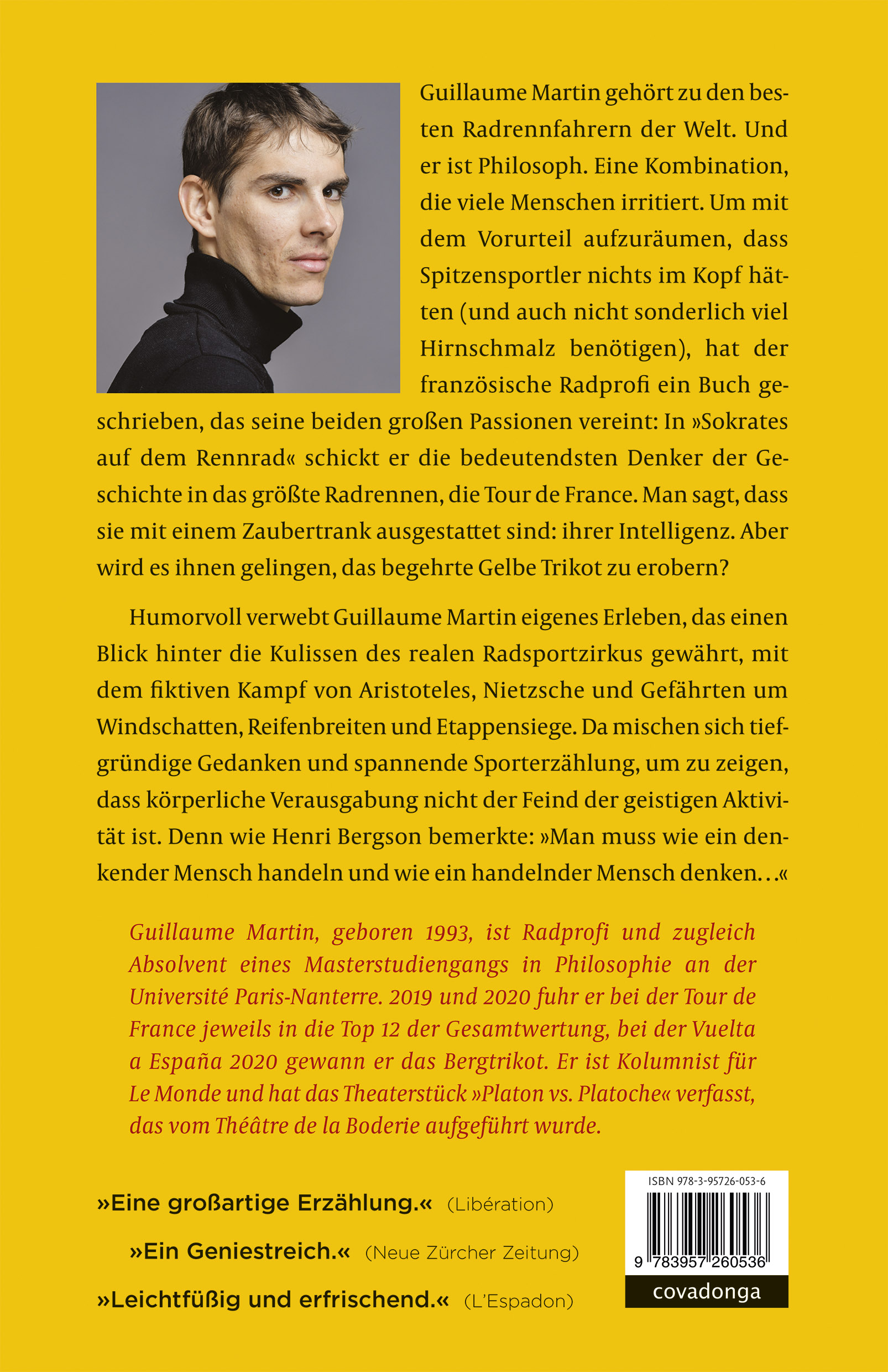 Rückseitencover Sokrates auf dem Rennrad