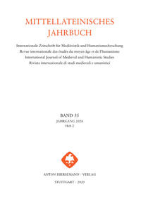 Vorderes Coverbild Mittellateinisches Jahrbuch. Internationale Zeitschrift für Mediävistik und Humanismusforschung