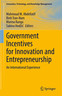 Vorderes Coverbild Government Incentives for Innovation and Entrepreneurship