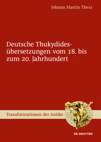 Vorderes Coverbild Deutsche Thukydidesübersetzungen vom 18. bis zum 20. Jahrhundert