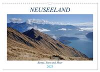 Vorderes Coverbild Neuseeland - Berge, Seen und Meer (Wandkalender 2025 DIN A3 quer), CALVENDO Monatskalender