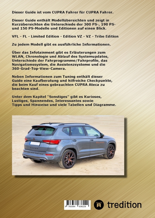 Rückseitencover CUPRA Ateca – Der große Guide (SW)