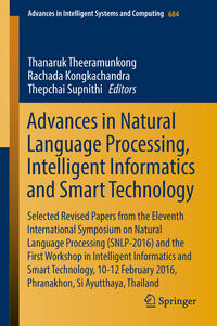Vorderes Coverbild Advances in Natural Language Processing, Intelligent Informatics and Smart Technology
