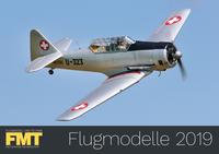 Vorderes Coverbild FMT-Monatskalender „Flugmodelle 2019“