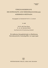 Vorderes Coverbild Ein isothermes Lösungskalorimeter zur Bestimmung thermodynamischer Zustandsgrößen von Legierungen