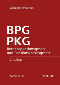 Vorderes Coverbild Betriebspensions- und Pensionskassengesetz