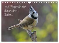 Vorderes Coverbild Mit Piepmätzen durch das Jahr ... (Wandkalender 2025 DIN A4 quer), CALVENDO Monatskalender