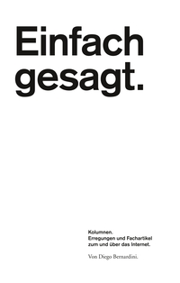 Vorderes Coverbild Einfach gesagt.