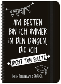 Vorderes Coverbild Schülerkalender Am besten 2025/2026
