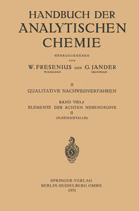 Vorderes Coverbild Elemente der Achten Nebengruppe II