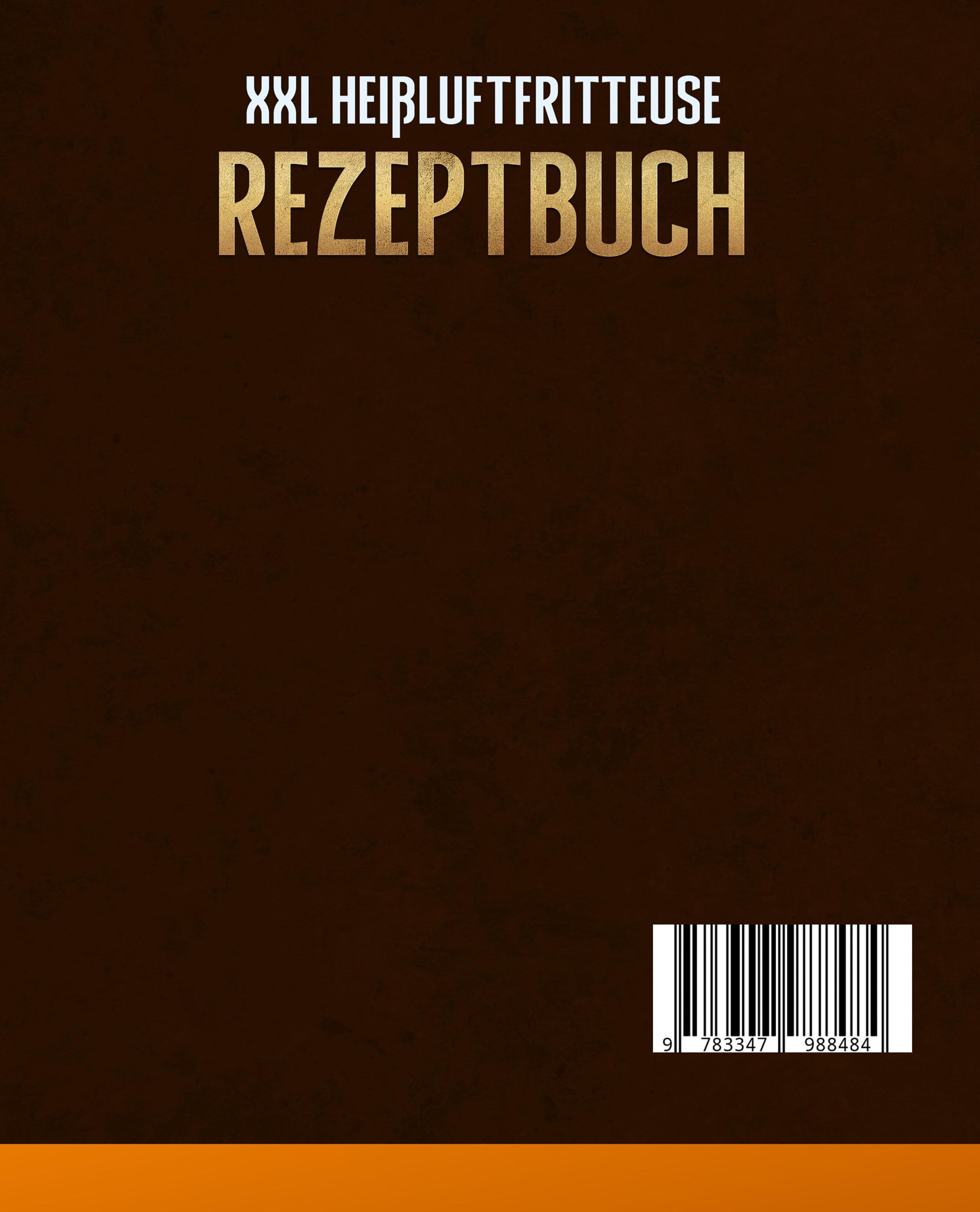 Rückseitencover XXL Heißluftfritteuse Rezeptbuch