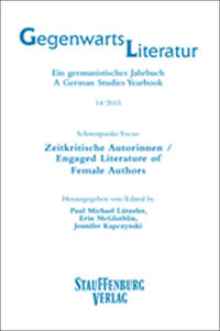 Vorderes Coverbild Gegenwartsliteratur. Ein Germanistisches Jahrbuch /A German Studies Yearbook / 14/2015