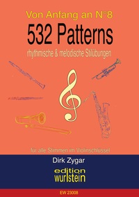 Vorderes Coverbild 532 Patterns - rhythmische und melodische Stilübungen