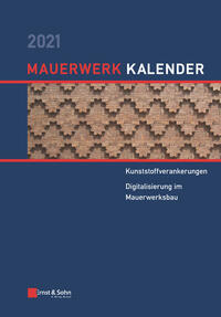 Vorderes Coverbild Mauerwerk-Kalender / Mauerwerk-Kalender 2021