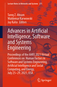 Vorderes Coverbild Advances in Artificial Intelligence, Software and Systems Engineering