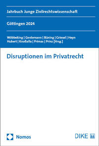 Vorderes Coverbild Disruptionen im Privatrecht