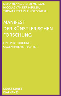 Vorderes Coverbild Manifest der Künstlerischen Forschung