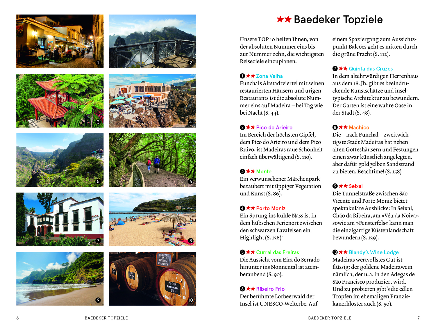 Beispielinhalt (Bild) Baedeker SMART Reiseführer Madeira