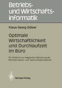 Vorderes Coverbild Optimale Wirtschaftlichkeit und Durchlaufzeit im Büro