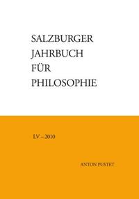 Vorderes Coverbild Salzburger Jahrbuch für Philosophie