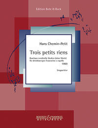 Vorderes Coverbild Trois petits riens
