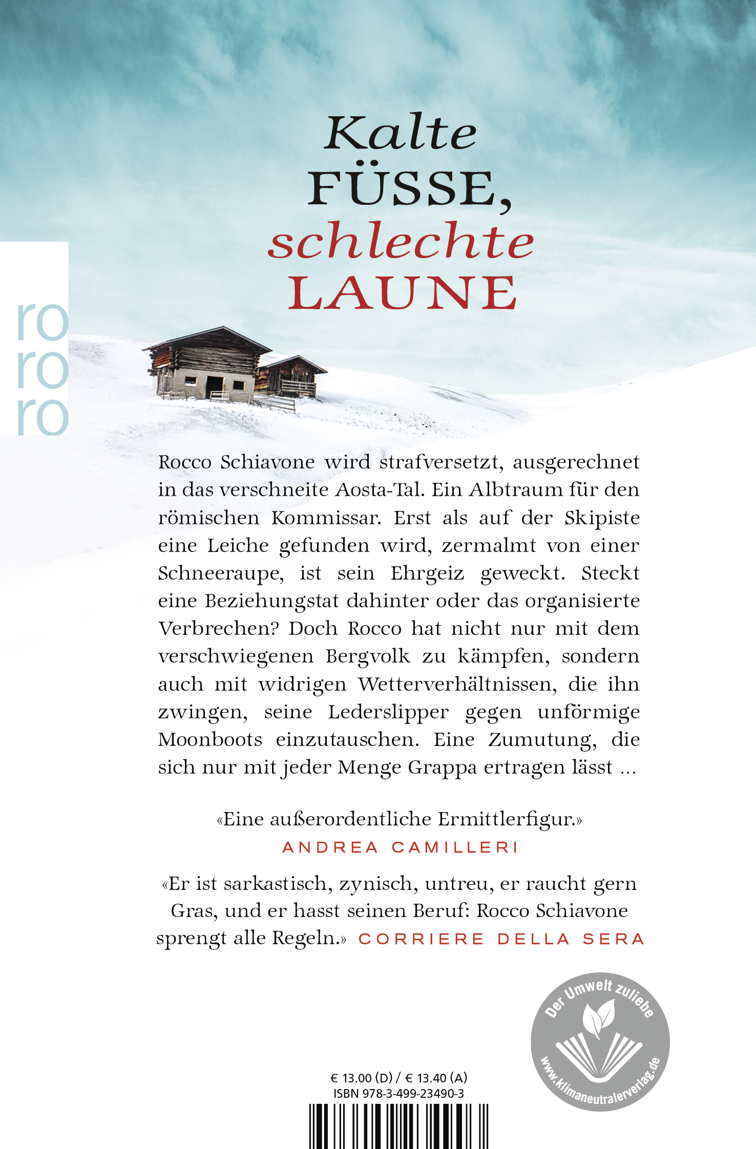 Rückseitencover Der Gefrierpunkt des Blutes