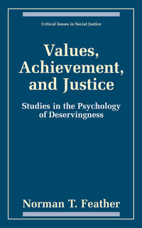 Vorderes Coverbild Values, Achievement, and Justice