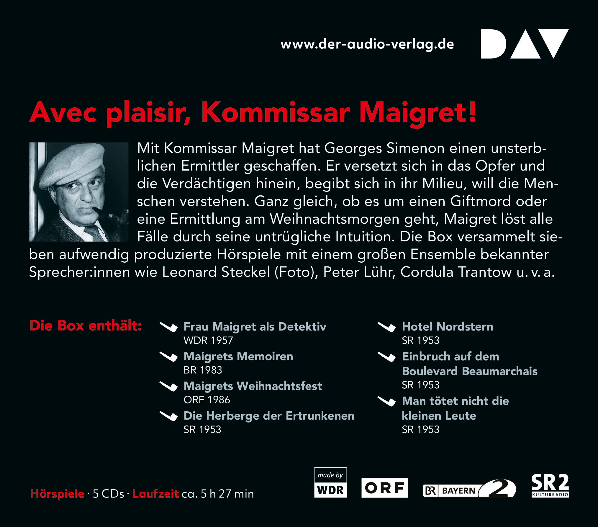 Rückseitencover Maigret – Die raffiniertesten Fälle