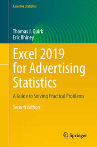 Vorderes Coverbild Excel 2019 for Advertising Statistics