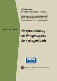 Vorderes Coverbild Ertragsteuerbelastung und Ertragsteuerpolitik der Kapitalgesellschaft