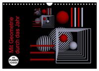 Vorderes Coverbild Mit Geometrie durch das Jahr (Wandkalender 2025 DIN A4 quer), CALVENDO Monatskalender