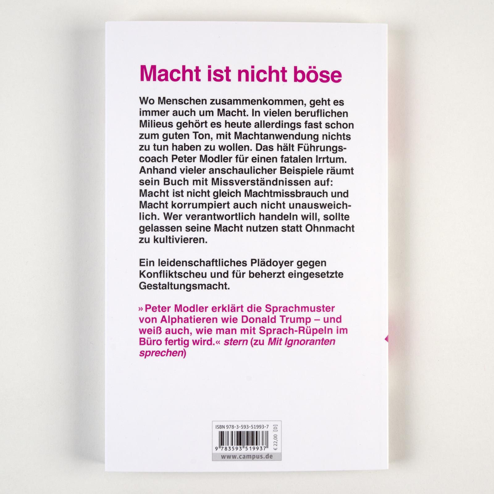 Rückseitencover Macht