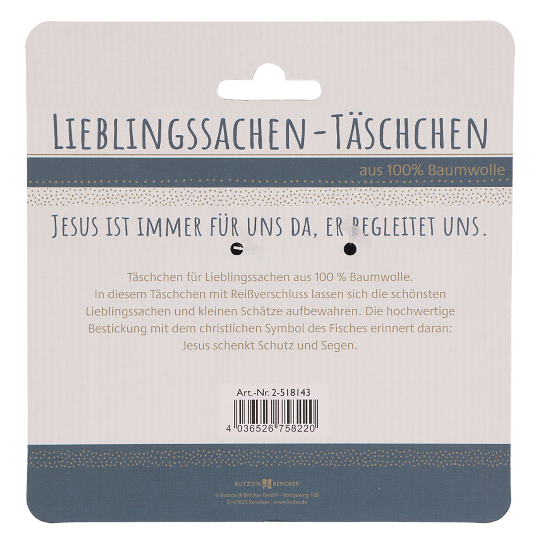 Rückseitencover Lieblingssachen-Täschchen