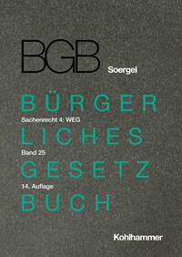 Vorderes Coverbild Kommentar zum Bürgerlichen Gesetzbuch mit Einführungsgesetz und Nebengesetzen (BGB) (Soergel)