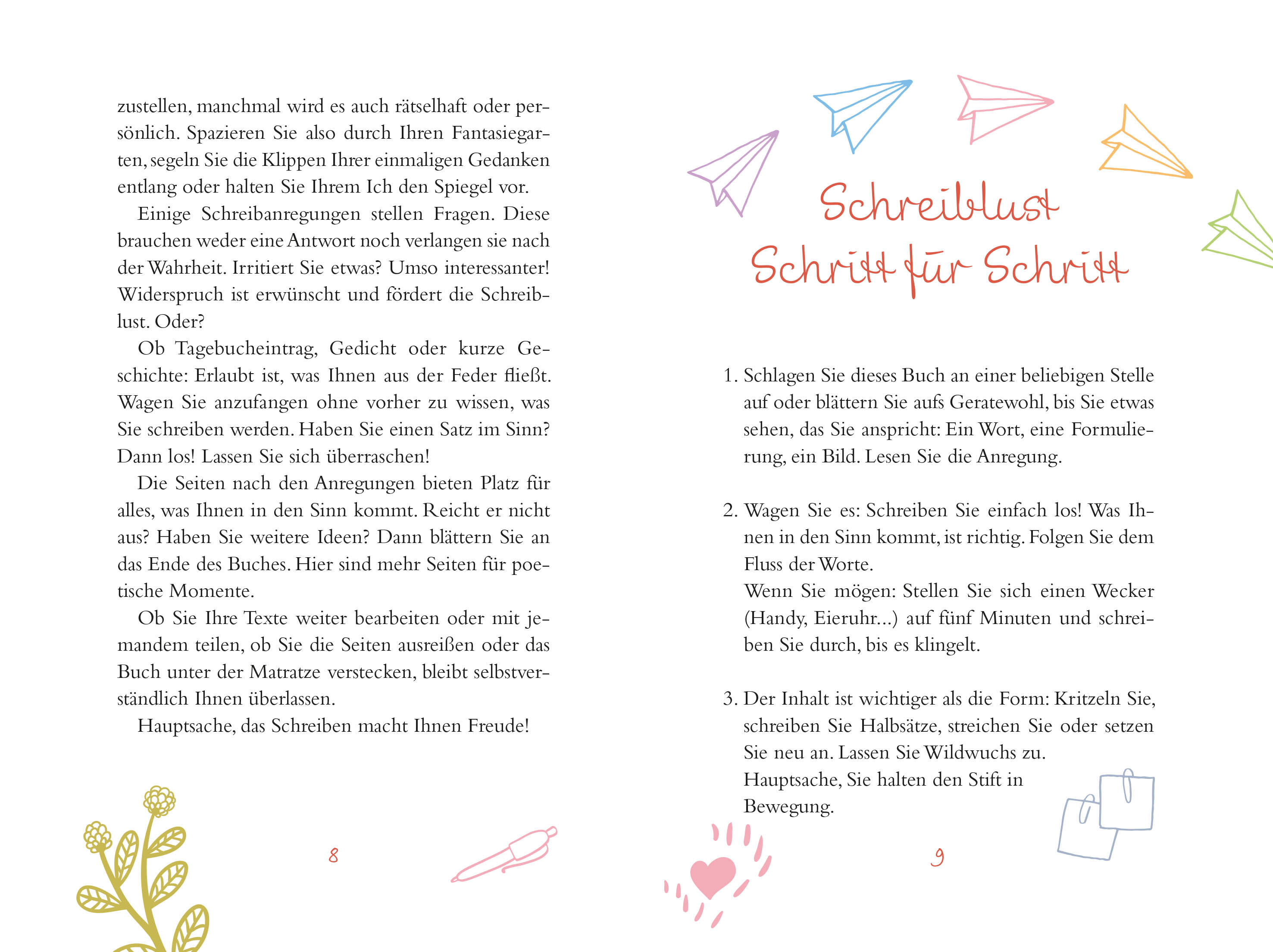 Beispielinhalt (Bild) Das Schreiblustbuch